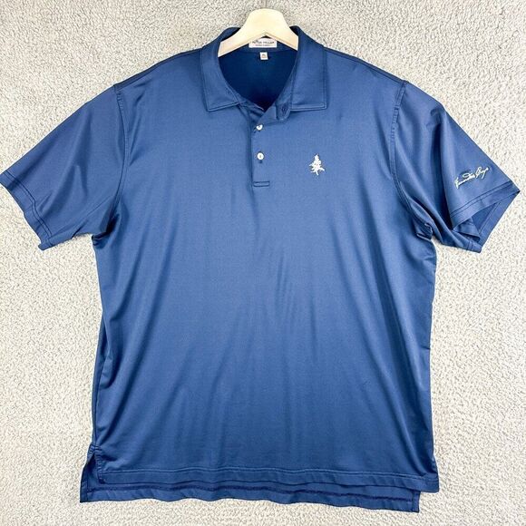 PETER MILLAR Summer‎ Comfort Shirt Men Extra Large Blue Golf Polo Casual Outdoor - Picture 1 of 12